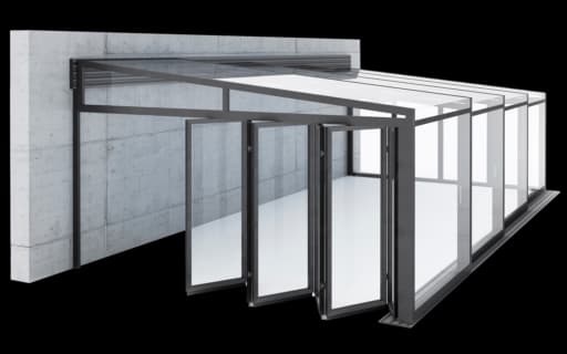 Model P6 — zastřešení bazénu