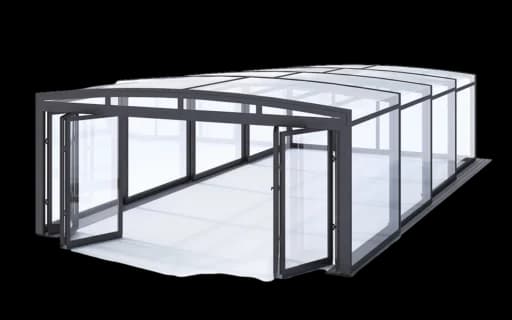 Model P4 — zastřešení bazénu